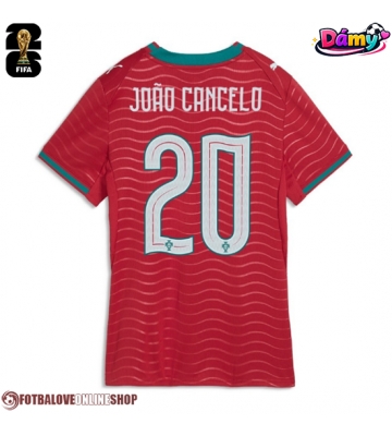 Portugalsko Joao Cancelo #20 Domácí Dres pro Dámy MS 2026 Krátkým Rukávem